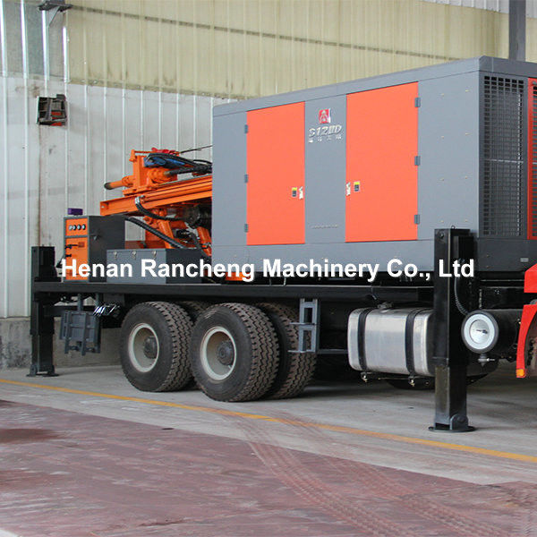 DTH Truck Water Well Drilling Rig Machine z kompresorem powietrza na 200m