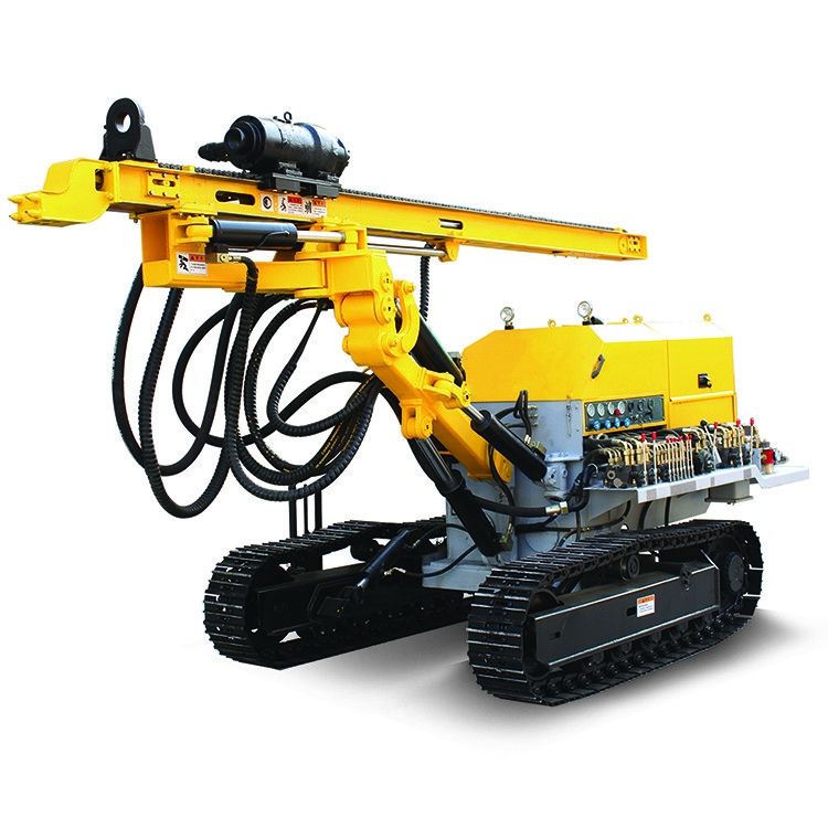 60-80m Głębokość Crawler Hydraulic DTH Drilling Rig 90-165mm Prężnica Zarówno obrotowa, jak i wiertarka