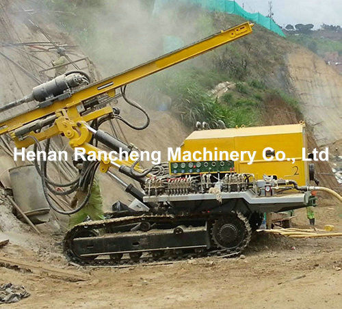 60m Mały crawler typu DTH Rotacyjny wybuchowy zamontowany do otworu Przenośny górniczy Pneumatyczna maszyna kierunkowa do otworu