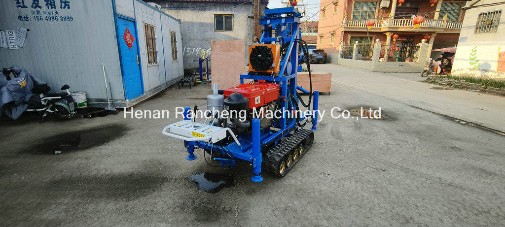 Łatwa obsługa RCS200C Rubber Crawler Przenośna wiertarka z głębokością 150 m średnica 450 mm
