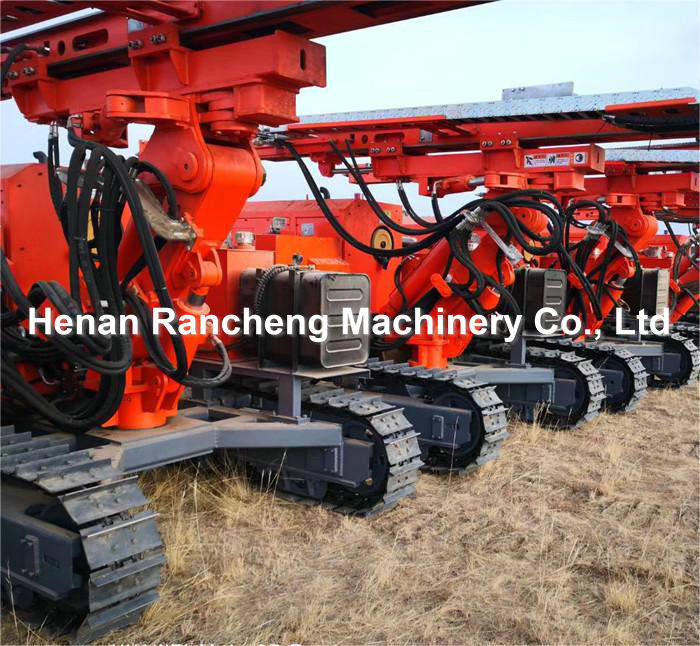 Hydrauliczne Ramming Solar Pile Driver Equipment 88KW Yuchai Motor 20 - 100m Głębokość wiercenia