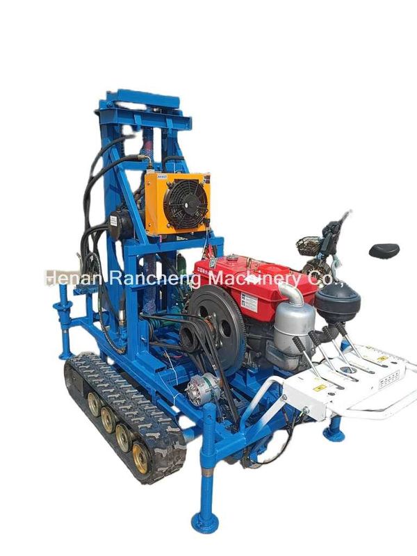Łatwa obsługa RCS200C Rubber Crawler Przenośna wiertarka z głębokością 150 m średnica 450 mm