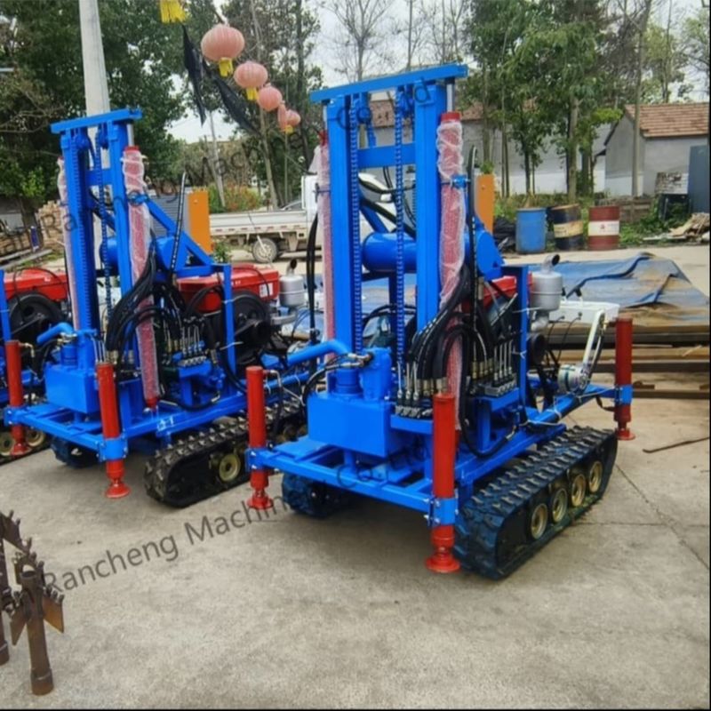 Hydrauliczny crawler zamontowany 160 m wiertarki wiertarki studni wodnej wiertarki wiertarki maszyny z silnikiem 35HP