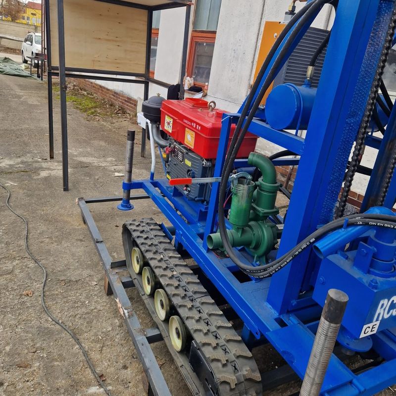 150 m głębokości Perkusyjna i obracająca się rodzaj Gumowy Crawler