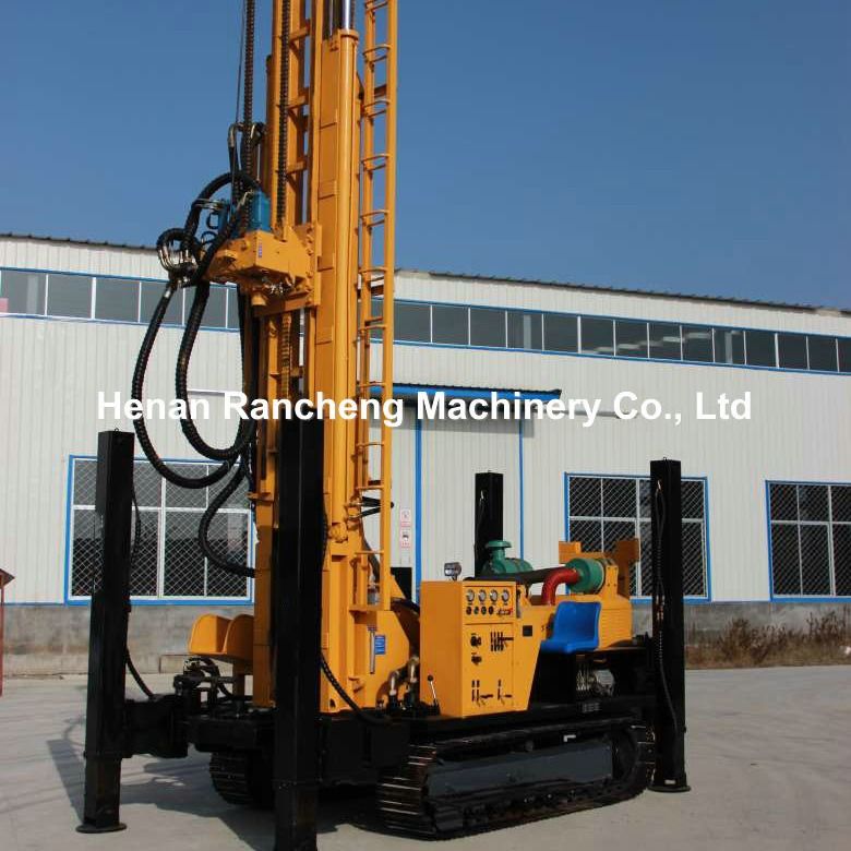 Głębokość 1000 m Woda głębokie studnie Rig eksploracji geotechnicznej maszyny z 194 kW Cummins silnik