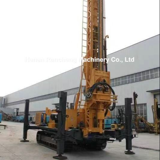Głębokość 1000 m Woda głębokie studnie Rig eksploracji geotechnicznej maszyny z 194 kW Cummins silnik