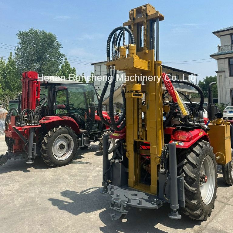 200m Traktor Zmontowany Duża moc Wodny Well Drilling Machine Traktor Głębokie wiertarki wiertarki