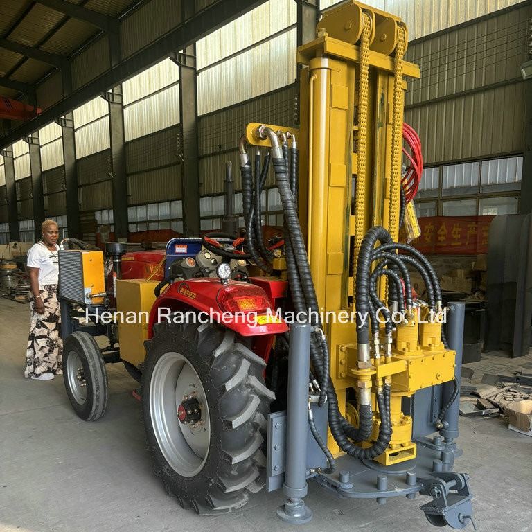 200m Traktor Zmontowany Duża moc Wodny Well Drilling Machine Traktor Głębokie wiertarki wiertarki