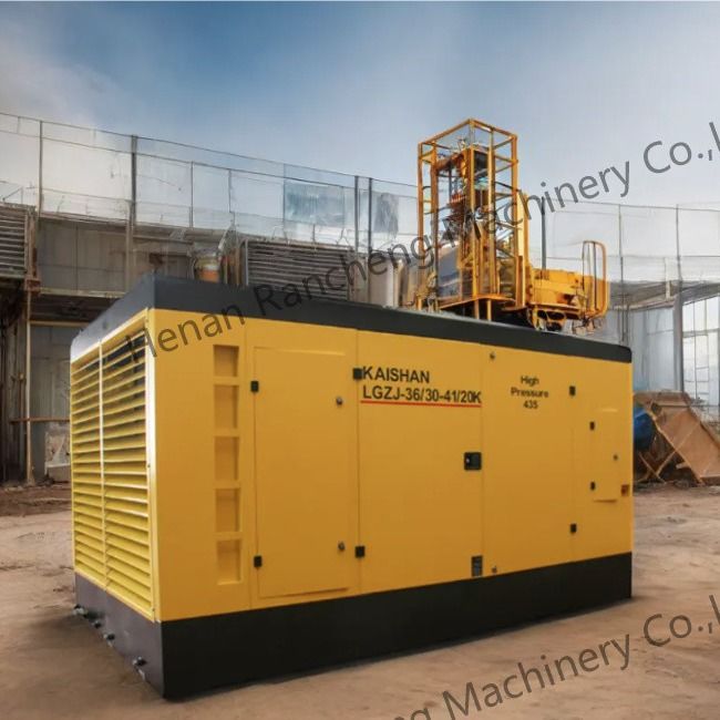 Kompresor powietrza o przenośnej śrubie o mocy 30 barów z silnikiem Cu-mmins o mocy 550 KM do głębokich studni