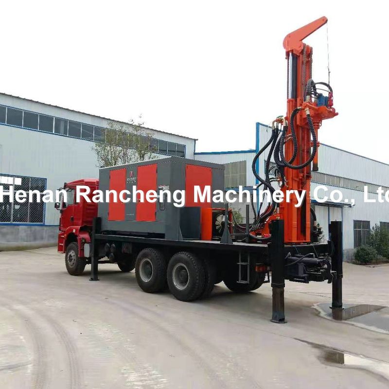 DTH Truck Water Well Drilling Rig Machine z kompresorem powietrza na 200m