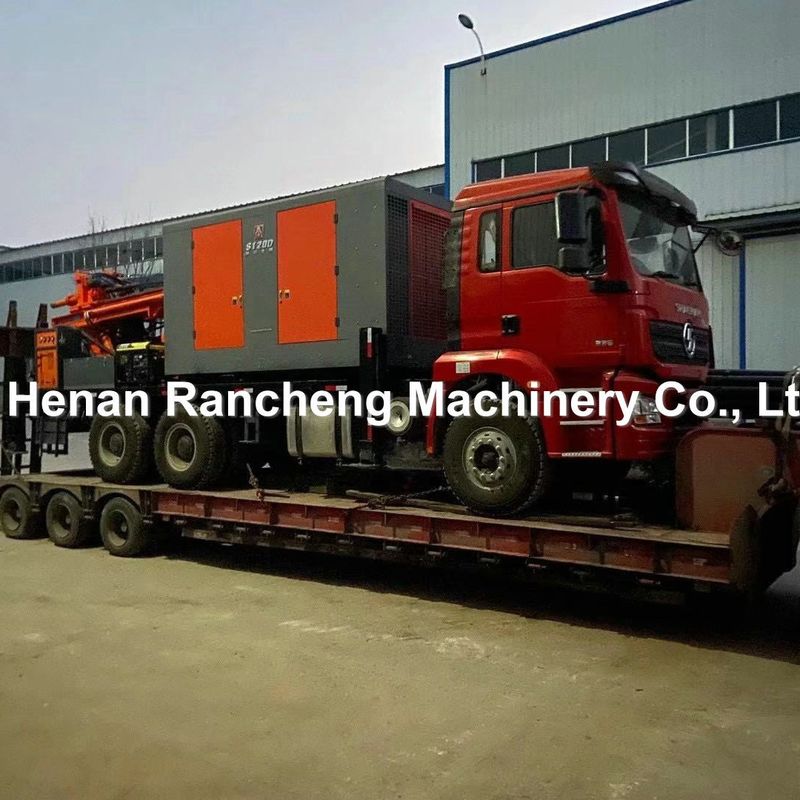 DTH Truck Water Well Drilling Rig Machine z kompresorem powietrza na 200m