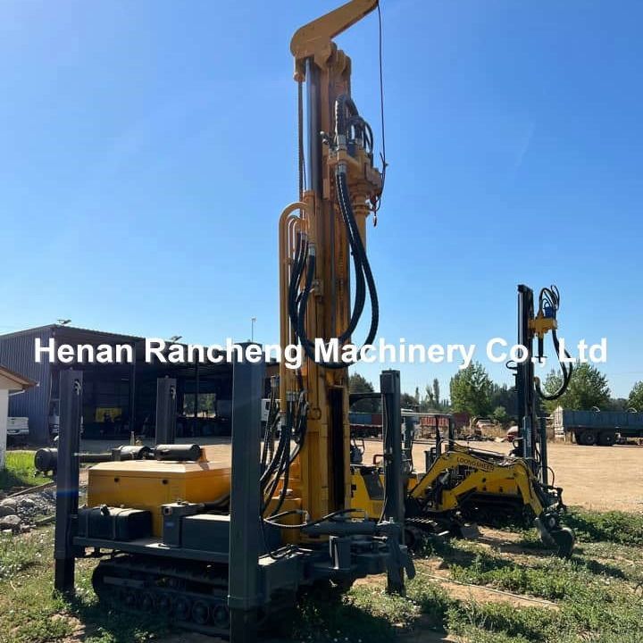200m Crawler Diesel Engine Water Well Drilling Machine Borehole Rig Ryg do wiercenia kopalni