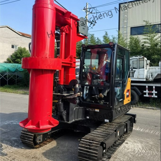 RCQ-10C Mini Hydraulic Rotary Piling Rig Kubota Silnik wysokoprężny Sany Podwozie koparki
