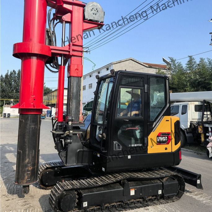 RCQ-10C Mini Hydraulic Rotary Piling Rig Kubota Silnik wysokoprężny Sany Podwozie koparki