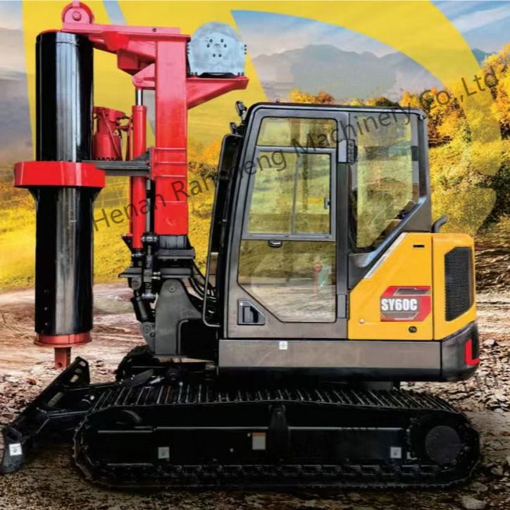 RCQ-10C Mini Hydraulic Rotary Piling Rig Kubota Silnik wysokoprężny Sany Podwozie koparki