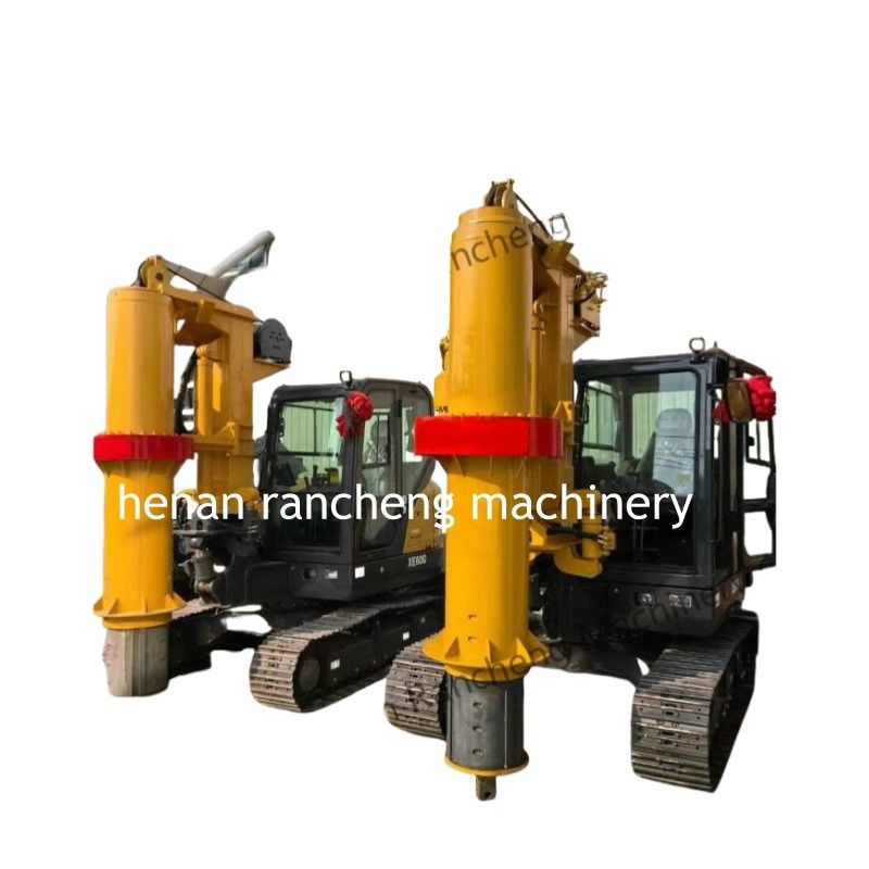 RCQ-10C Mini Hydraulic Rotary Piling Rig Kubota Silnik wysokoprężny Sany Podwozie koparki