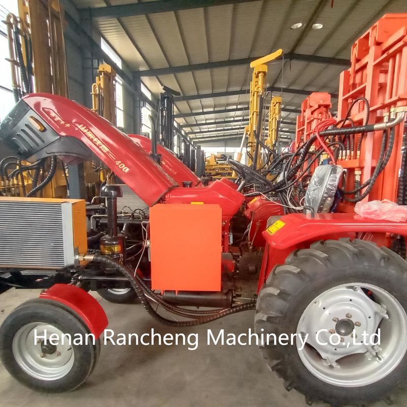 DTH Hydraulic Water Well Drilling Rig Machine 200m Portable Pneumatic Tractor Mounted Drilling Rig