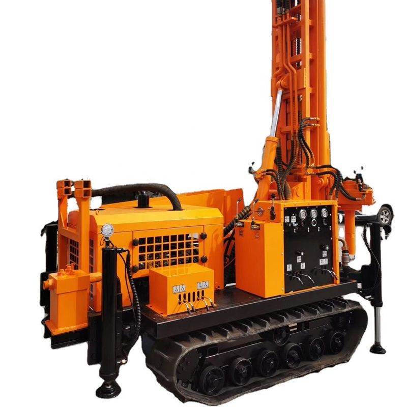 Rodzaj crawler Hydraulic Water Well Drilling Rig dla 3500-3800Nm Max Torque Of Rotary