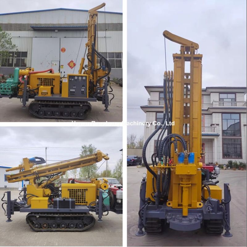 Rodzaj crawler Hydraulic Water Well Drilling Rig dla 3500-3800Nm Max Torque Of Rotary