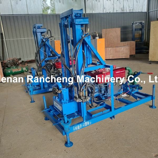 150m DTH Hydraulic Water Well Drilling Rig Maszyna przenośna przyczepa pneumatyczna