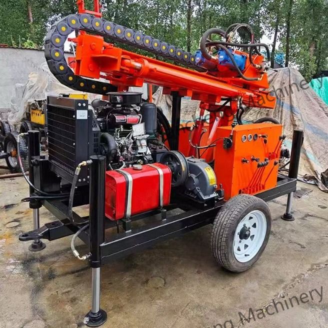 Pełne koła hydrauliczne typu Diesel Wodny studnia do wiercenia RCS200W Mała maszyna wiertnicza do sprzedaży