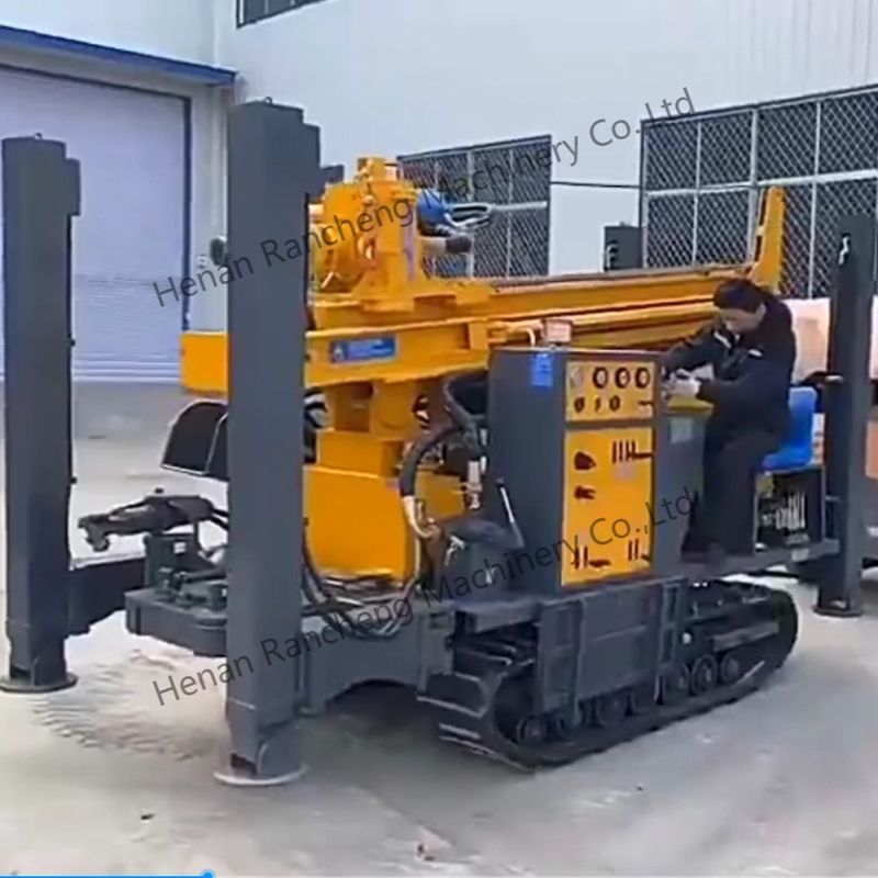 350m Crawler Mounted Water Well Drilling Rig Maszyna do wiercenia otworu Pneumatyczna maszyna do wiercenia wody Maszyna do wiercenia studni