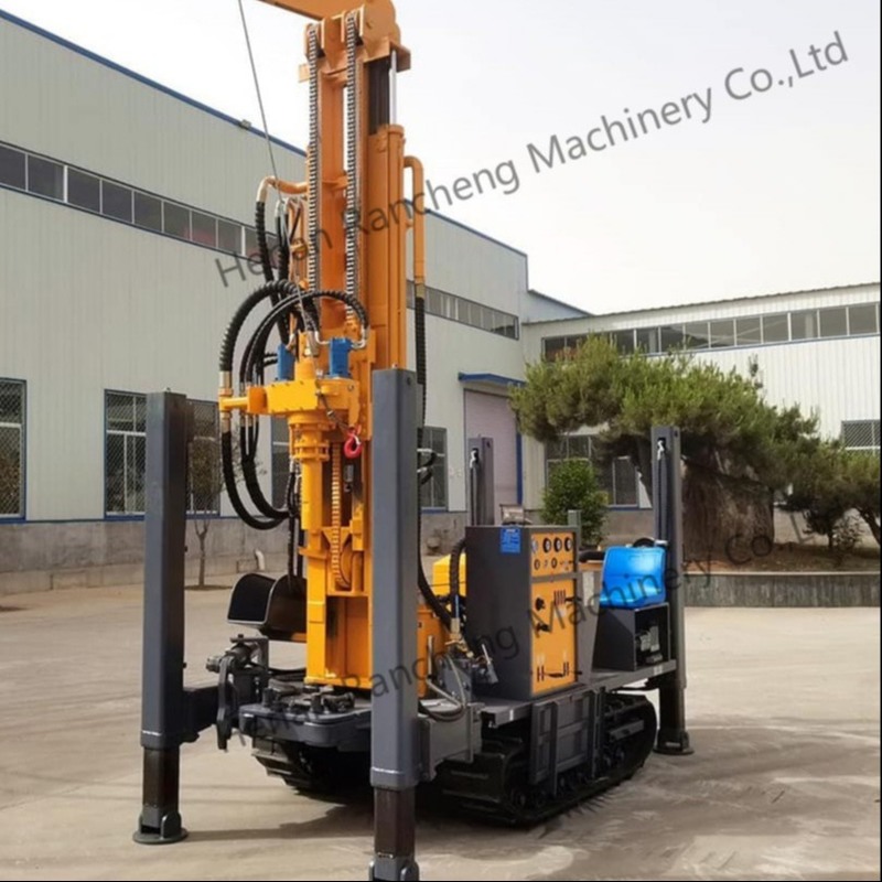 W pełni hydrauliczna gąsienicowa wiertnica do studni głębinowych 400 metrów 140 - 350mm średnicy wiercenia