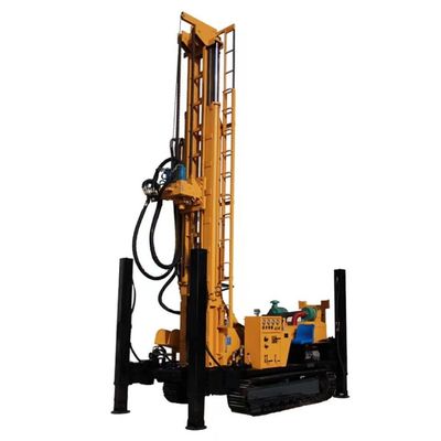Urządzenia hydrauliczne pneumatyczne do wiercenia studni wodnych Głębokość wiercenia 500 m Silnik o mocy 118 kW