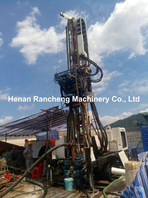 Crawler Hydraulic Sonic Crawler Drilling Rig Z 132KW Cummins Motor
