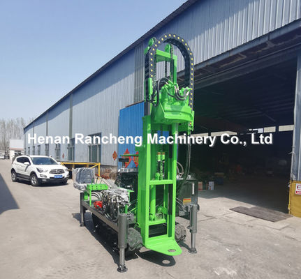 30m Mała maszyna do wiercenia do otworów / Mini Crawler Mounted Solar Pile Driver