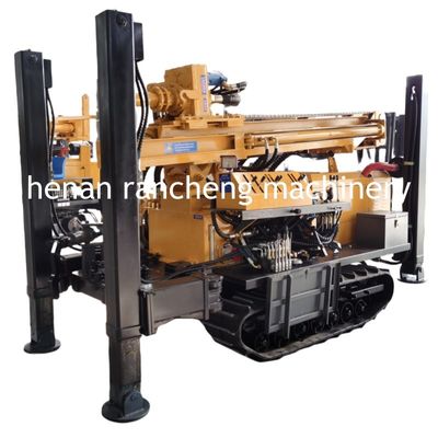 Głębokość skały twardej 180m Hydraulic Leg Crawler Water Well Drilling Rig