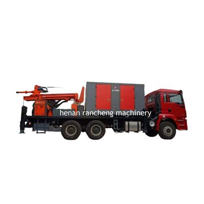 DTH Truck Water Well Drilling Rig Machine z kompresorem powietrza na 200m