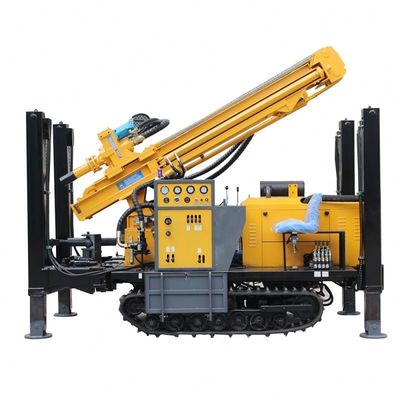 Rubber Crawler Hydraulic DTH Drilling Rig 200m Maszyna z pompą błota BW250