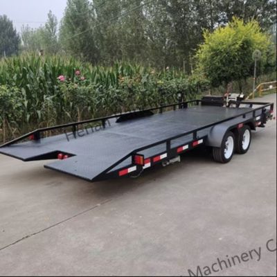 5t 5m*2,2m Platform Truck Semi Trailer Axle For Cargo Transport