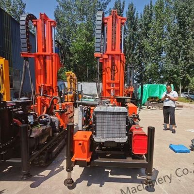 200 m Dth przyczepa wiertnicza do wiertniczych studni wodnych z napędem napędowym 45 kW