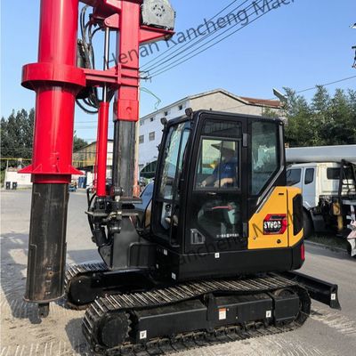 Mini żuraw wiertniczy hydrauliczny do palowania, głębokość 10m, silnik Diesla Kubota, waga 9,3T