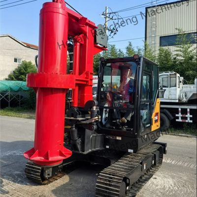 RCQ-10C Mini Hydraulic Rotary Piling Rig z silnikiem Kubota Diesel 36KW