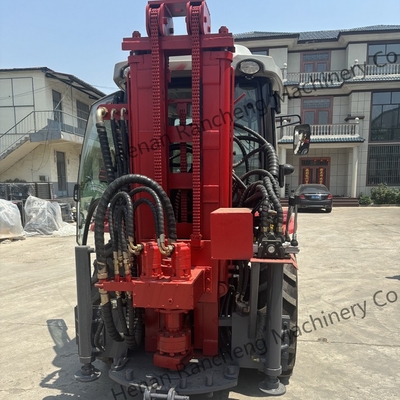 Hydraulic Tractor Mounted Water Well Drilling Machine 3400mm Feed Stroke